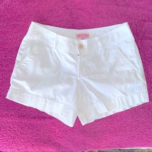 Lilly Pulitzer white cotton shorts.